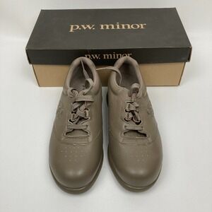 P.W. Minor Women's Leisure Taupe 77309 Orthopedic Diabetic‎ Sz 6 3W